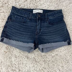 Abercrombie mid rise jean short
